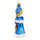 Young lady of snow, blown glass Christmas ornaments s6