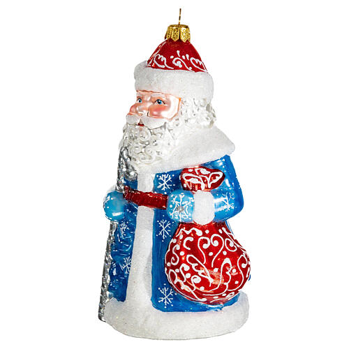Grandfather Frost blown glass Christmas tree decoration 3