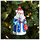 Grandfather Frost blown glass Christmas tree decoration s2