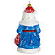 Grandfather Frost blown glass Christmas tree decoration s5