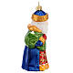 Grandfather Frost with sack blown glass Christmas tree decoration s5