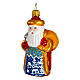 Grandfather Frost with gift sack blown glass Christmas tree decoration s3
