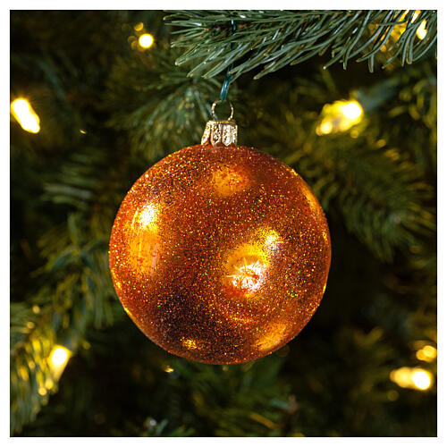 Bola Sol decoraciones árbol Navidad vidrio soplado 2