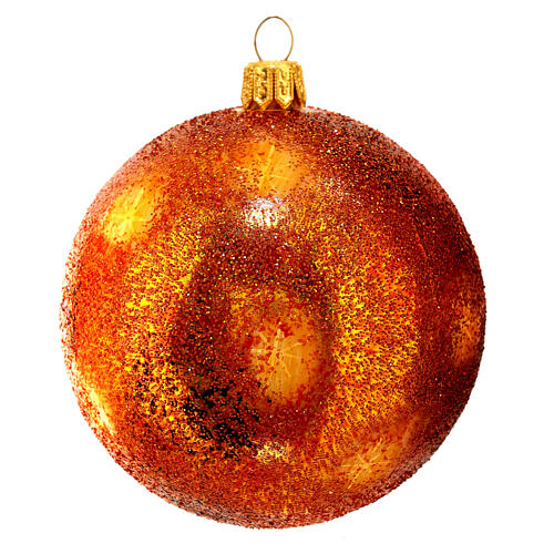 Pallina Sole decorazioni albero Natale vetro soffiato 1
