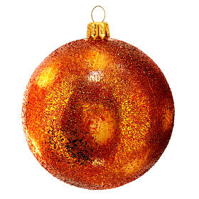 Sun bauble in blown glass Christmas tree decoration