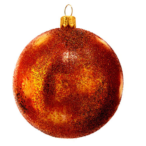 Sun bauble in blown glass Christmas tree decoration 3