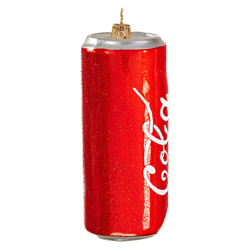 Cola Can Christmas tree ornament in blown glass 4