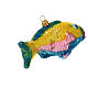 Parrotfish, original Christmas tree decoration, blown glass s6