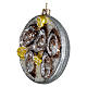Plate of oysters, original Christmas tree decoration, blown glass s3