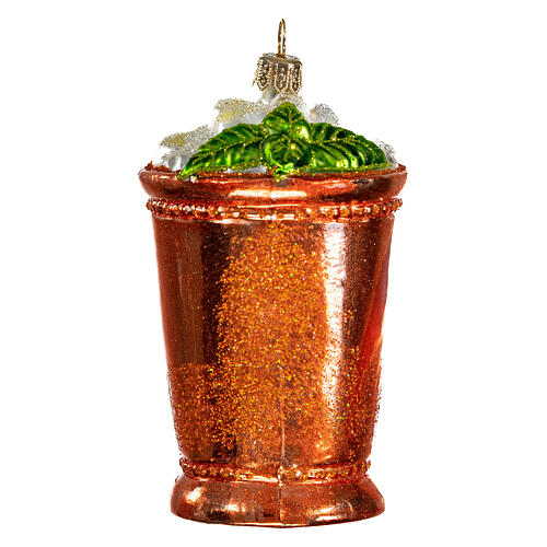 Cocktail Mint Julep, Weihnachtsbaumschmuck aus mundgeblasenem Glas 3