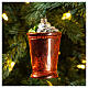 Mint Julep cocktail, original Christmas tree decoration, blown glass s2