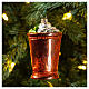 Cocktail à la menthe décoration en verre soufflé sapin de Noël s2