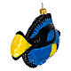 Dory the Blue Tang Christmas ornament in blown glass s5
