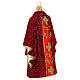 Chasuble prêtre rouge décoration pour sapin Noël en verre soufflé s6