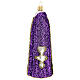 Purple priest chasuble, blown glass Christmas ornaments s4