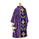 Casula sacerdote viola decorazioni albero Natale vetro soffiato s5