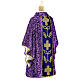 Purple priest chasuble, Christmas tree decoration in blown glass s5