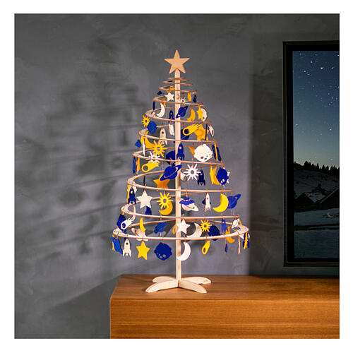 Ornaments and topper "Space" for Small SPIRA Christmas tree, set of 98 4