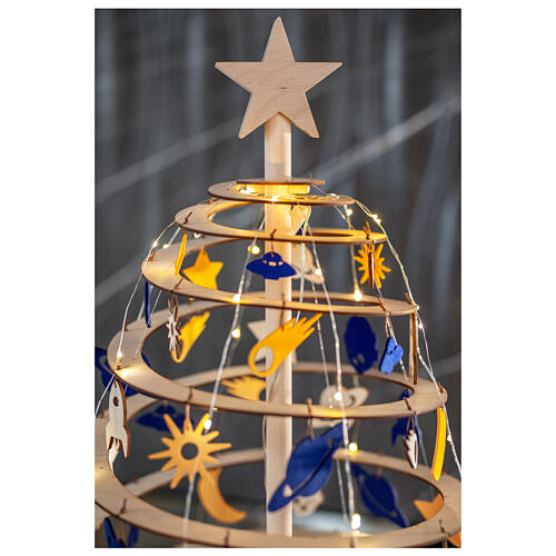 SPIRA Space decoration set and Christmas tree topper 98 pcs, small 6