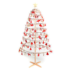 SPIRA Large set in wooden felt and Christmas tree topper 140 pcs