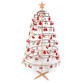 Decoracones SPIRA Large Oval fieltro puntal Árbol de Navidad 112 piezas