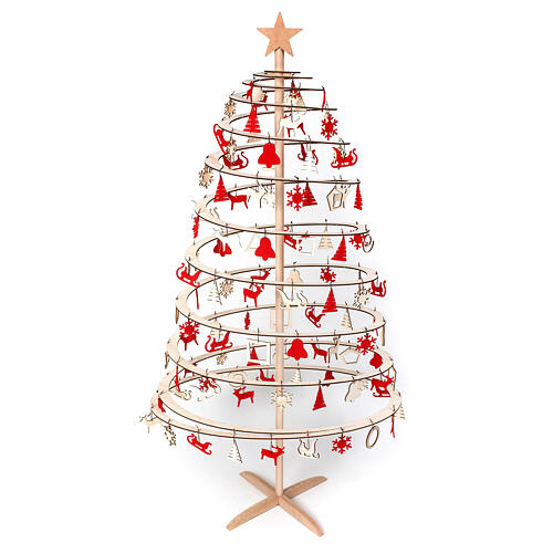 Decoracones SPIRA Large Oval fieltro puntal Árbol de Navidad 112 piezas 2