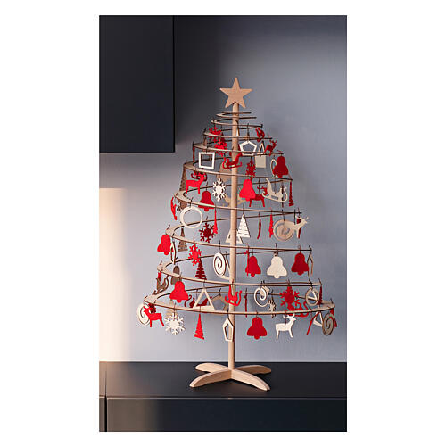 Decorazioni SPIRA Medium albero Natale feltro 10 pz 2