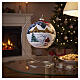 Bola árbol Navidad casas y árboles nevados 150 mm s2