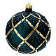 Bola de Navidad verde motivos oro perlas 120 mm  s3