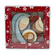 Heart-shaped Christmas ornament with Nativity, 2.5x3 in s2