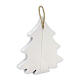 Tree-shaped Christmas ornament with Nativity, wood, h 5 in s2