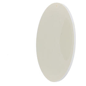 Oval weiße Dekoration Krippe, 10x10 cm