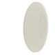 Enfeite branco oval Natividade 10x10 cm s2