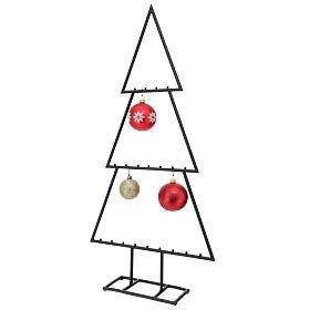 Black metal tree for Christmas balls 32x16x4 in