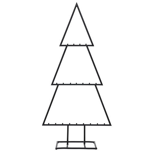Black metal tree for Christmas balls 32x16x4 in 1