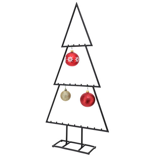 Black metal tree for Christmas balls 32x16x4 in 2