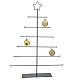 Albero porta palline Natale nero metallo stella 70x50 cm s3