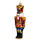 Nutcracker, blown glass Christmas ornament, 6 in s3