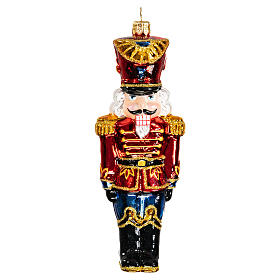 Schiaccianoci Natale addobbo vetro soffiato Albero di Natale 15 cm