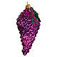 Red grapes, blown glass Christmas ornament, 4 in s4