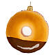 Donut, blown glass Christmas ornament, 4 in s5