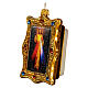 Jesus Trust in You blown glass Christmas tree ornament 10 cm s3