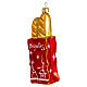 Baguette, blown glass Christmas ornament, 5 in s3