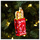 Blown glass baguette Christmas tree ornament 12 cm s2