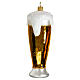 Bierglas, Weihnachtsbaumschmuck aus mundgeblasenem Glas, 15 cm s3