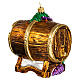Wine cask, blown glass Christmas ornament, 4 in s3