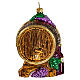 Wine cask, blown glass Christmas ornament, 4 in s6