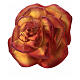 Rose blown glass Christmas tree decoration 10 cm s3