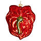 Fiore anturio 10 cm vetro soffiato Albero di Natale s5