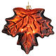Maple leaf, blown glass, Christmas tree ornament, 4 in s1